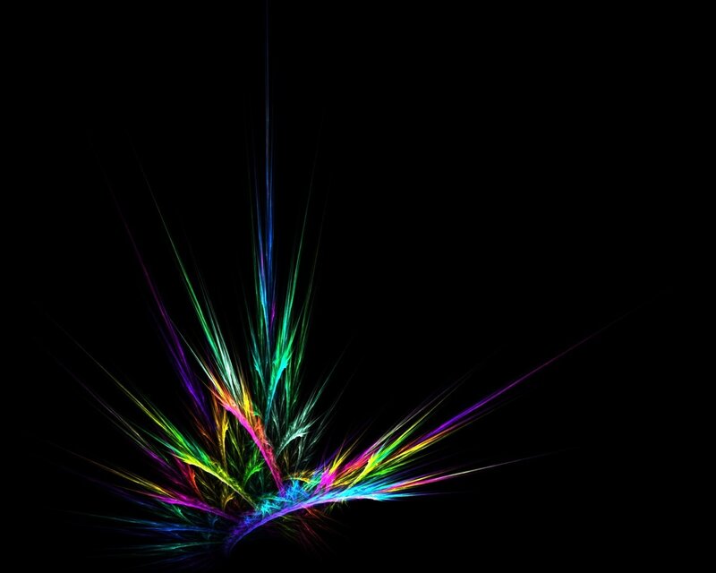 colorful fractal burst