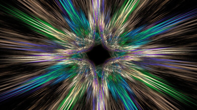 Colorful Fractal Burst — Green