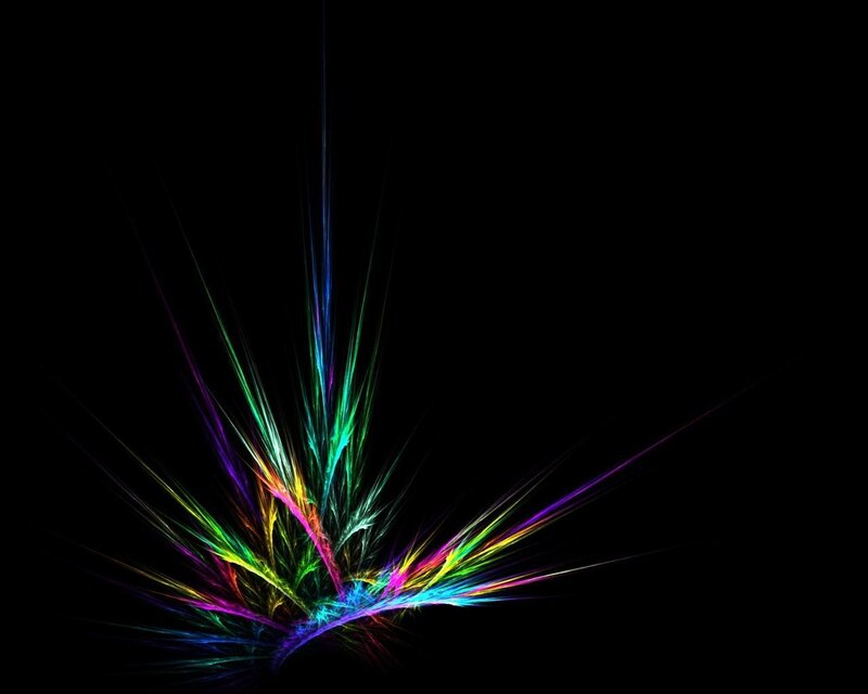 colorful fractal burst