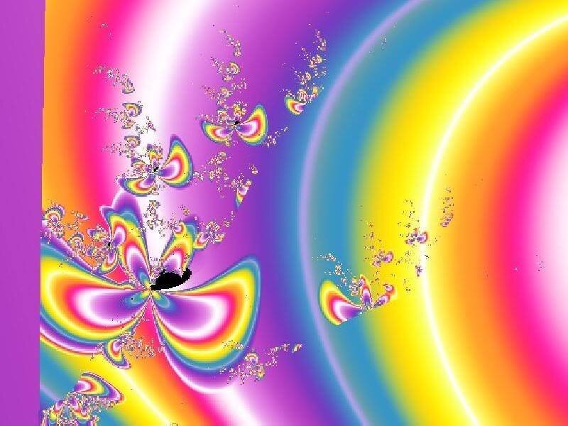 Colorful Fractal Butterflies — Purple, Vibrant