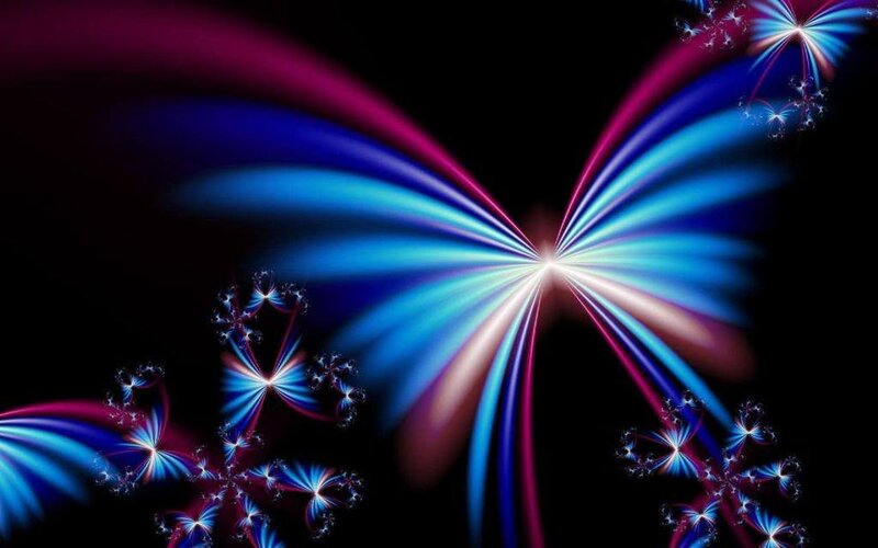 colorful fractal butterfly