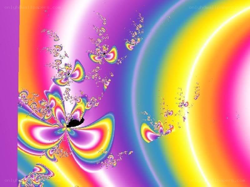 Colorful fractal butterfly pattern