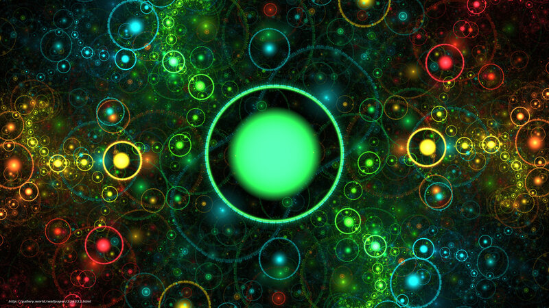 Colorful fractal circles
