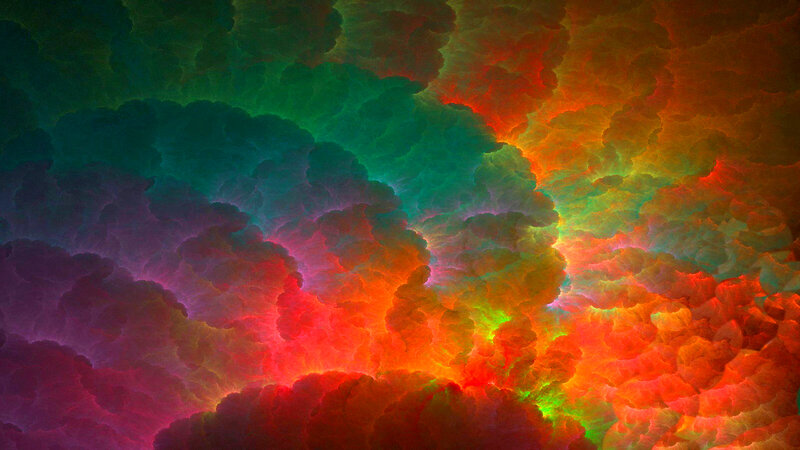Colorful Fractal Clouds