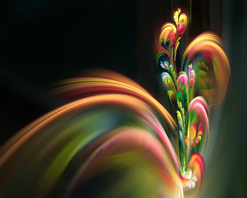 Colorful Fractal Design — Green