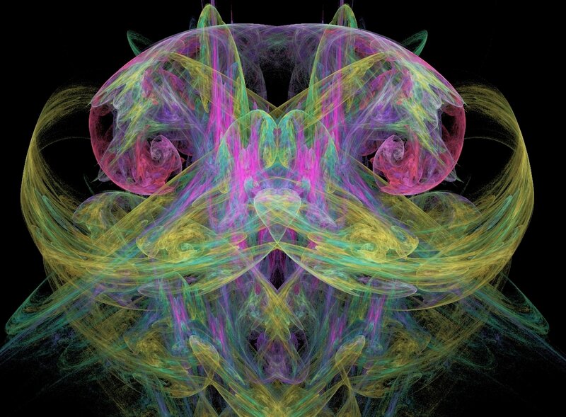 Colorful Fractal Design — Pink