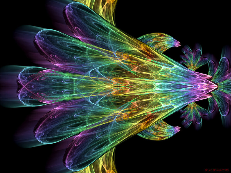 Colorful Fractal Design — Purple, Vibrant, Digital Art