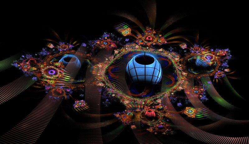 colorful fractal digital art
