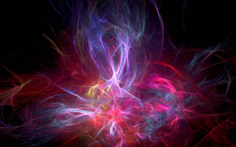 Colorful fractal energy burst