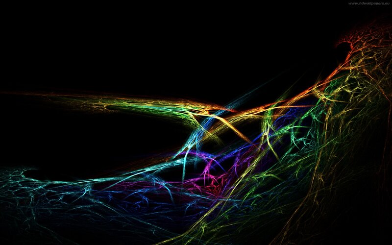 colorful fractal energy lines