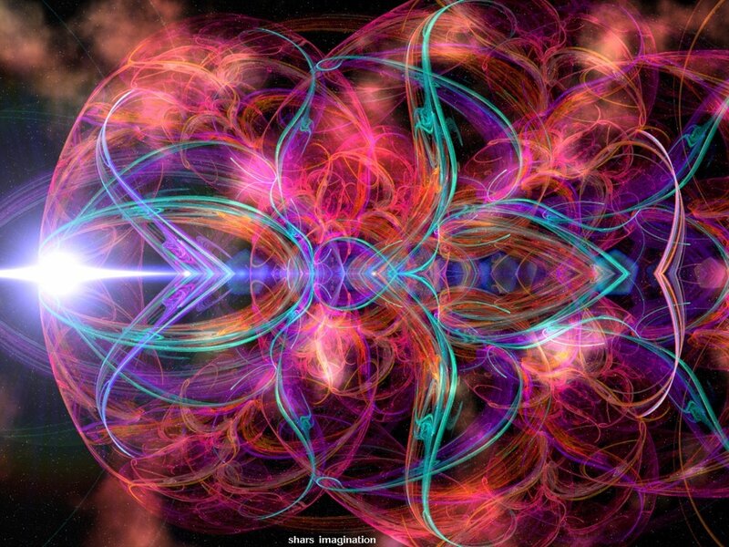 Colorful fractal energy sphere