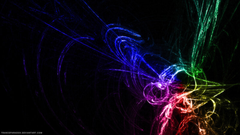 colorful fractal energy swirl