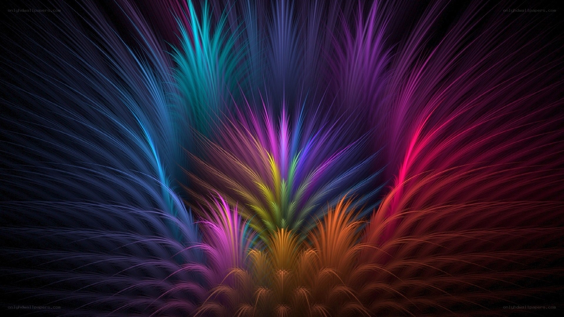 Colorful fractal explosion