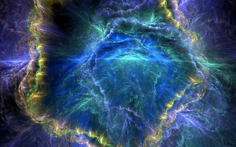 Colorful fractal explosion