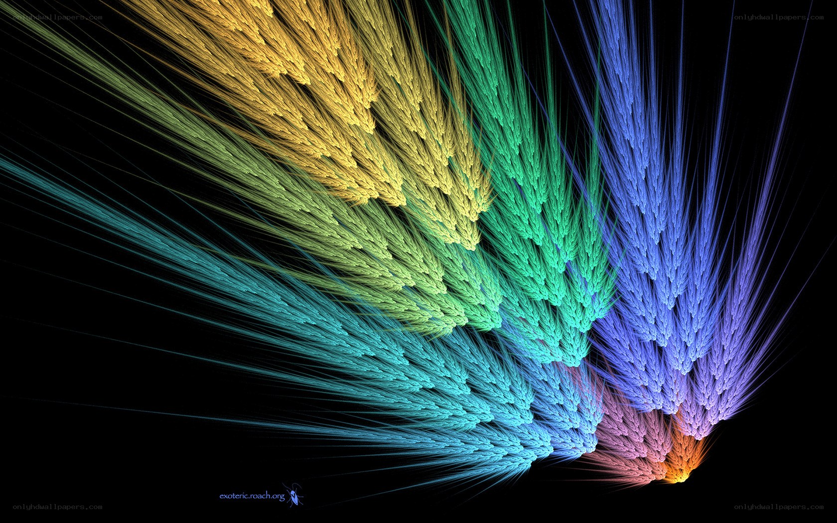 Colorful fractal explosion