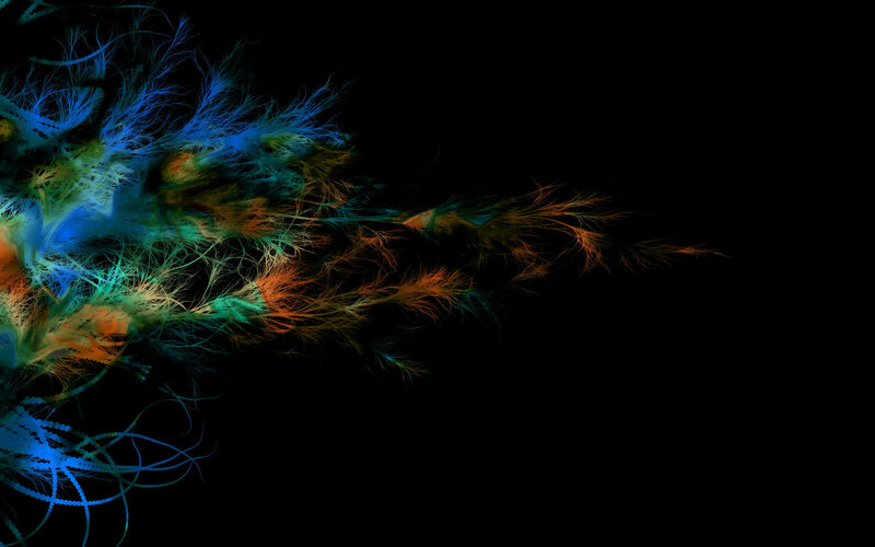 colorful fractal explosion