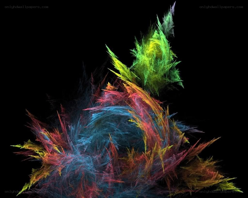 Colorful fractal explosion