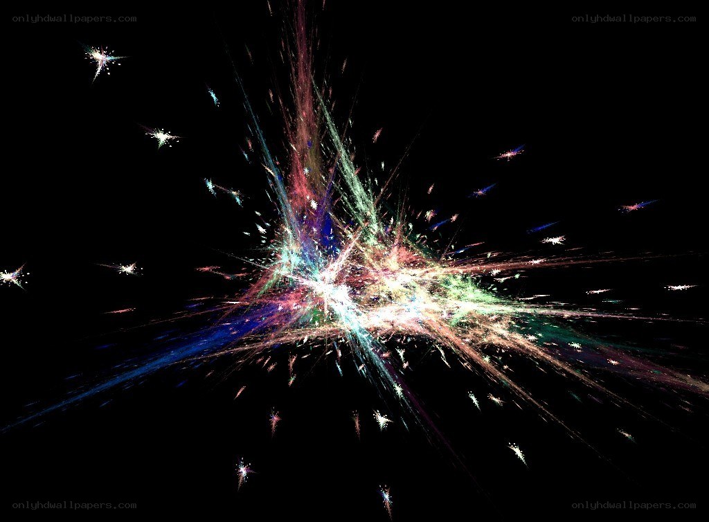 Colorful fractal explosion