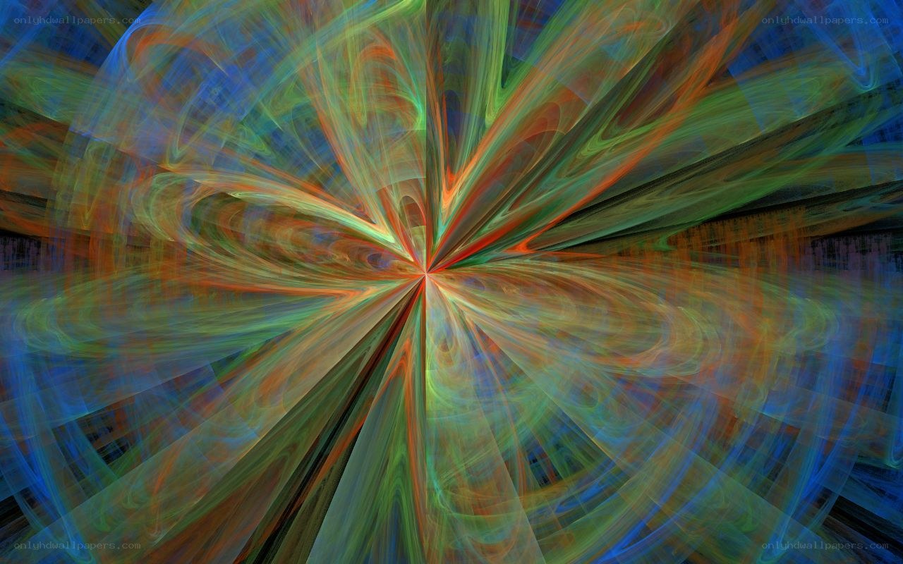 Colorful fractal explosion