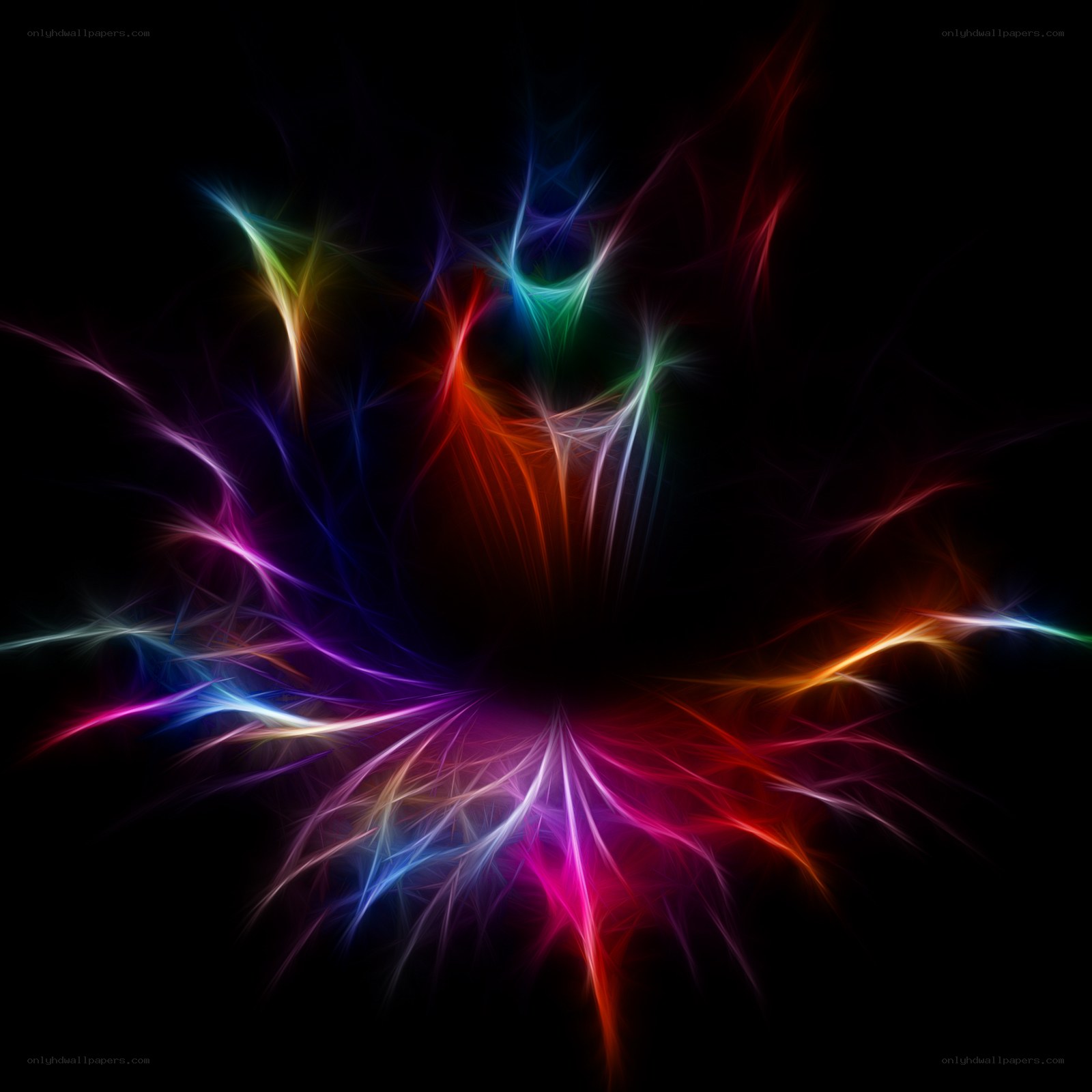 colorful fractal explosion