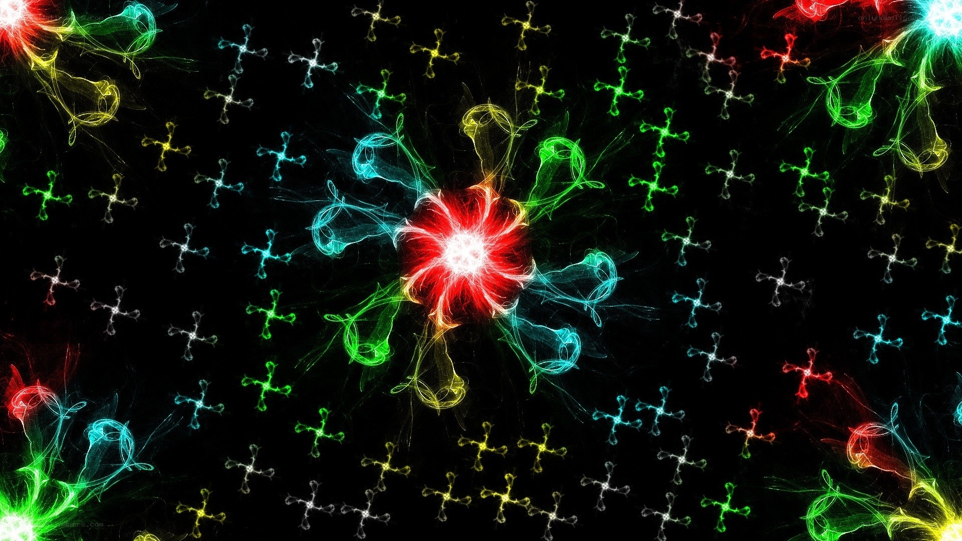 Colorful fractal explosion