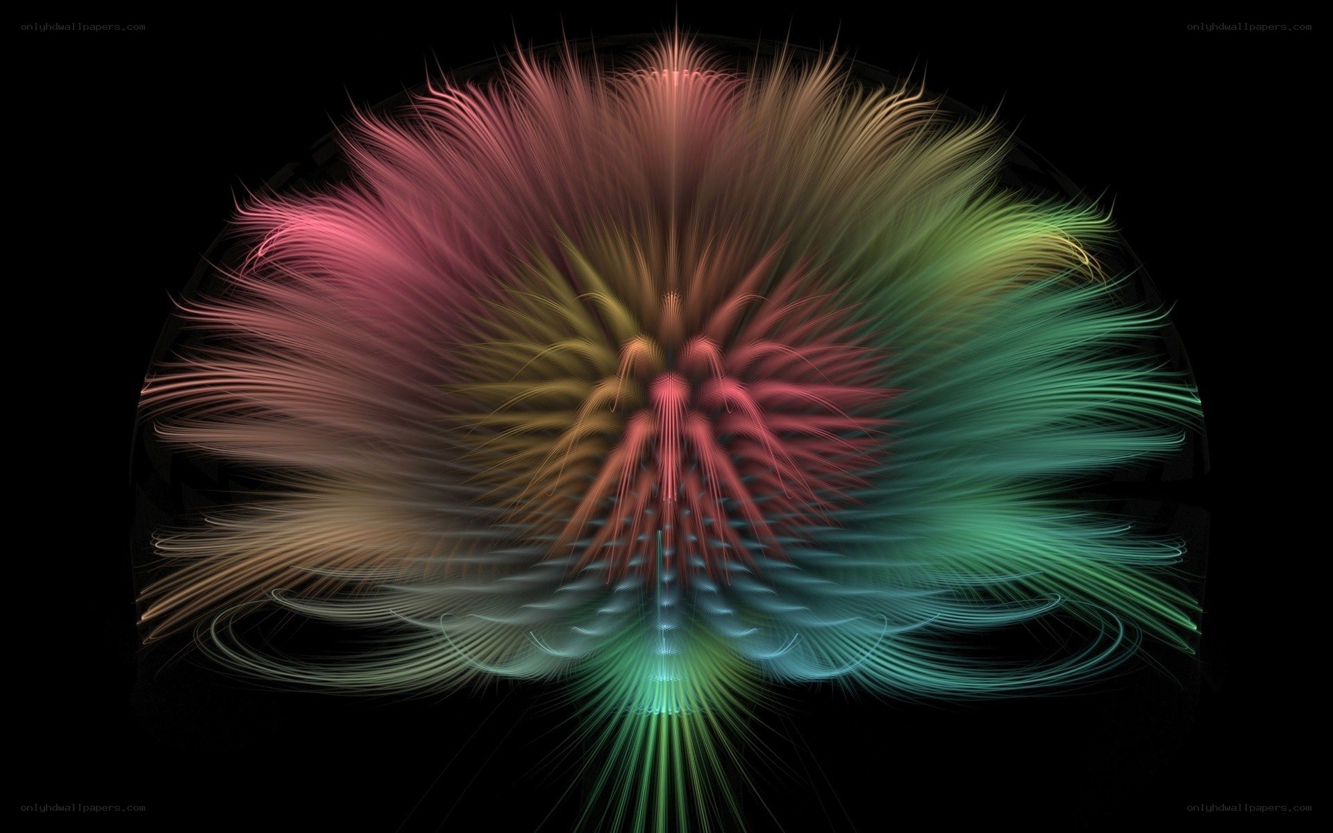 Colorful fractal explosion