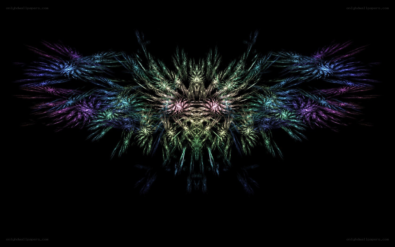 colorful fractal explosion