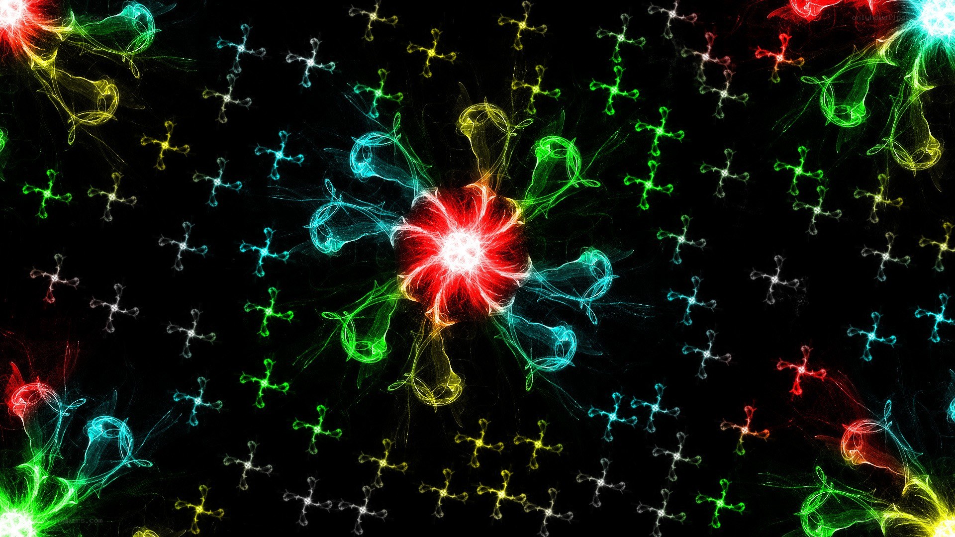Colorful fractal explosion
