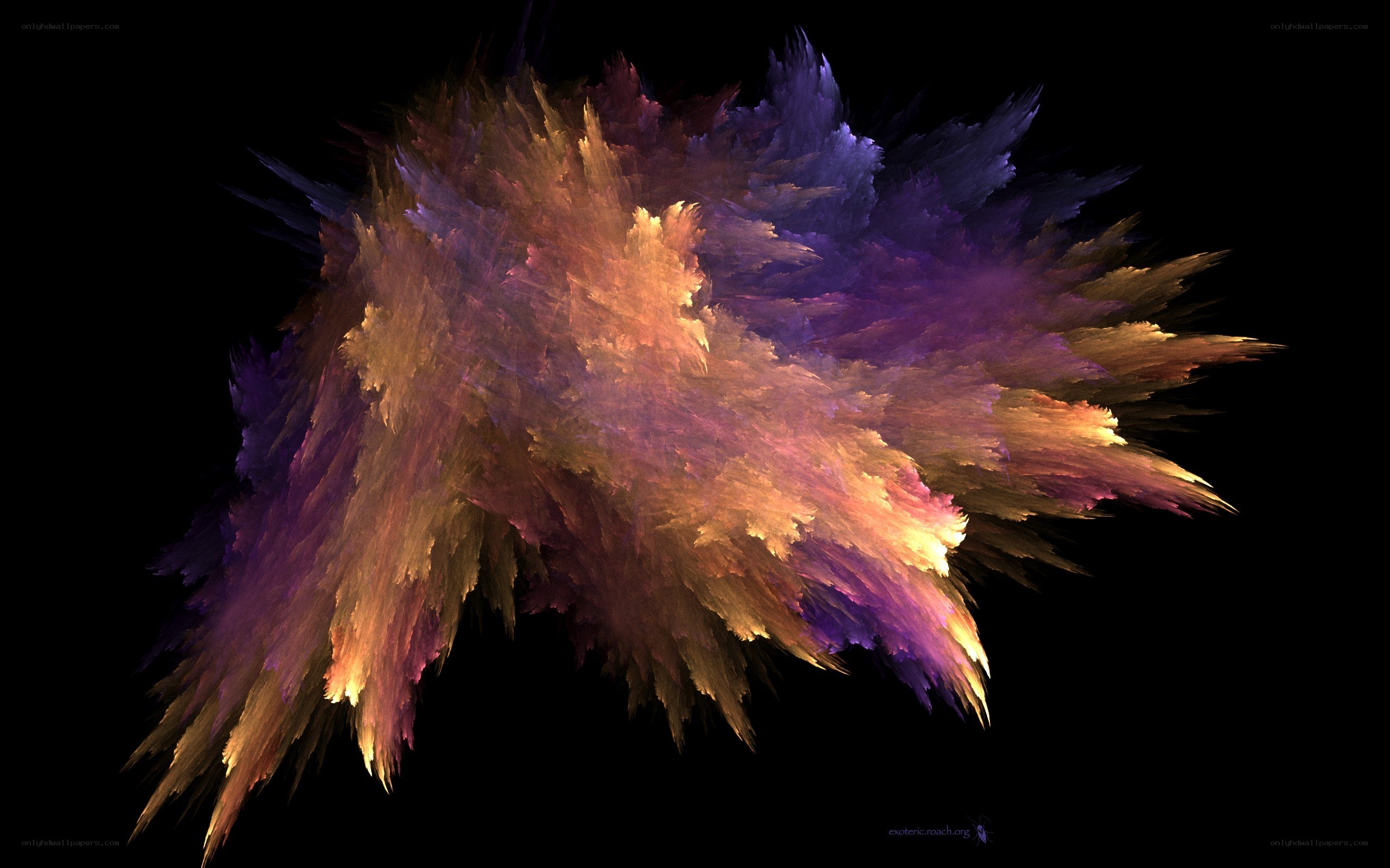 colorful fractal explosion