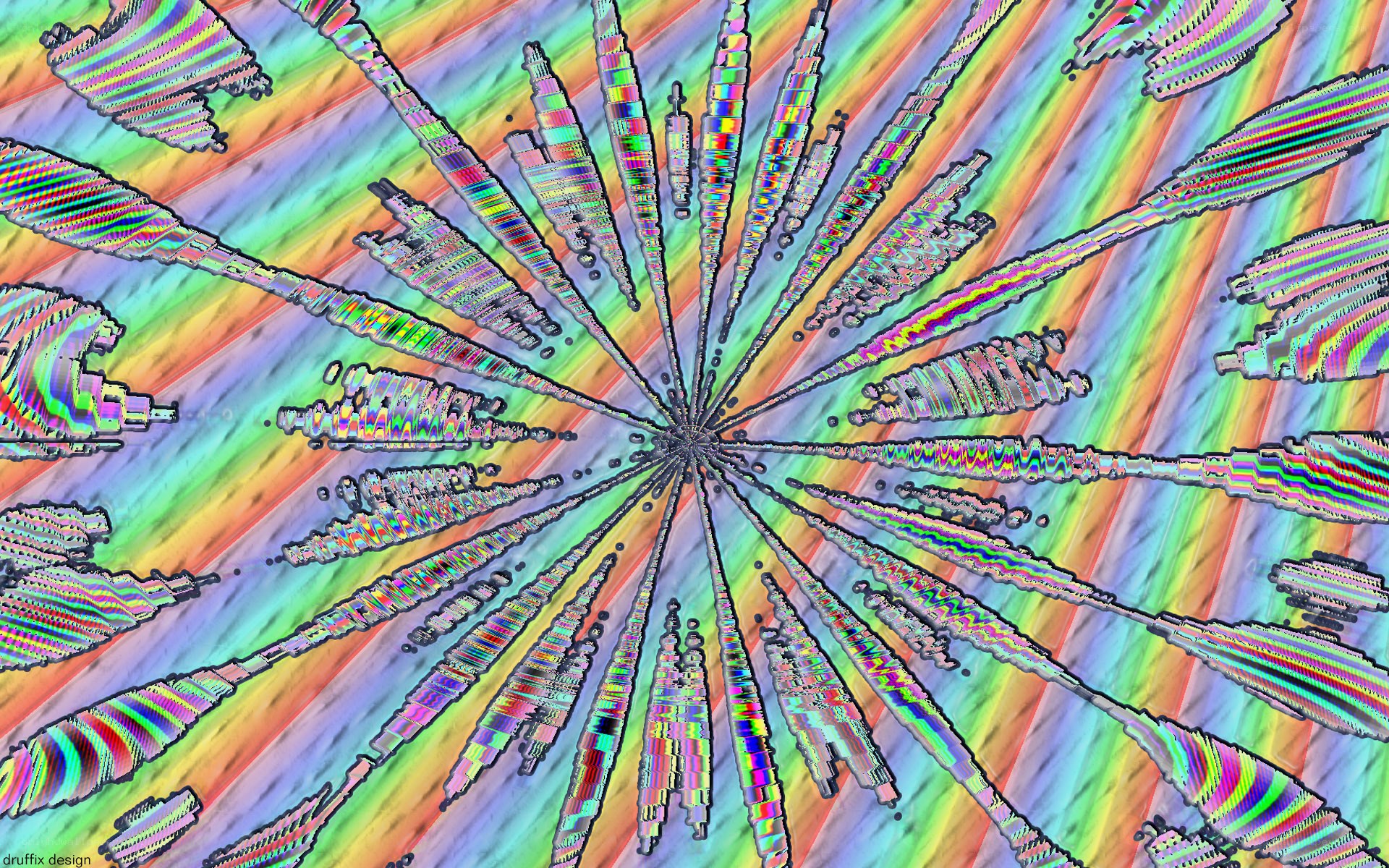 colorful fractal explosion