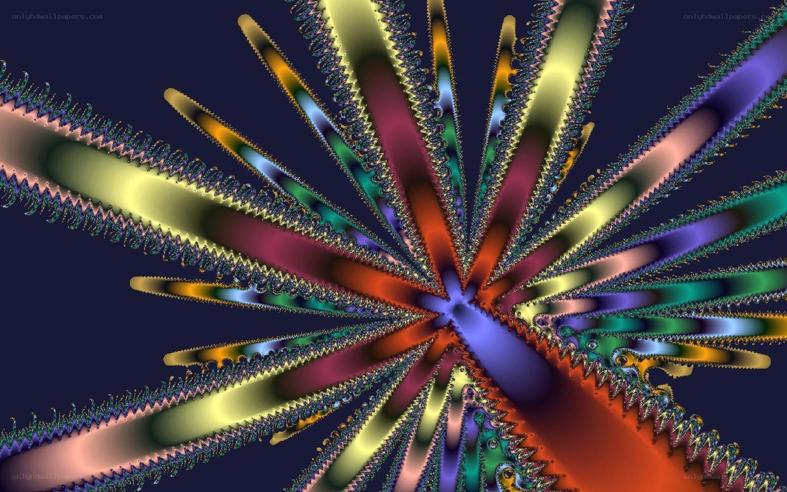 colorful fractal explosion