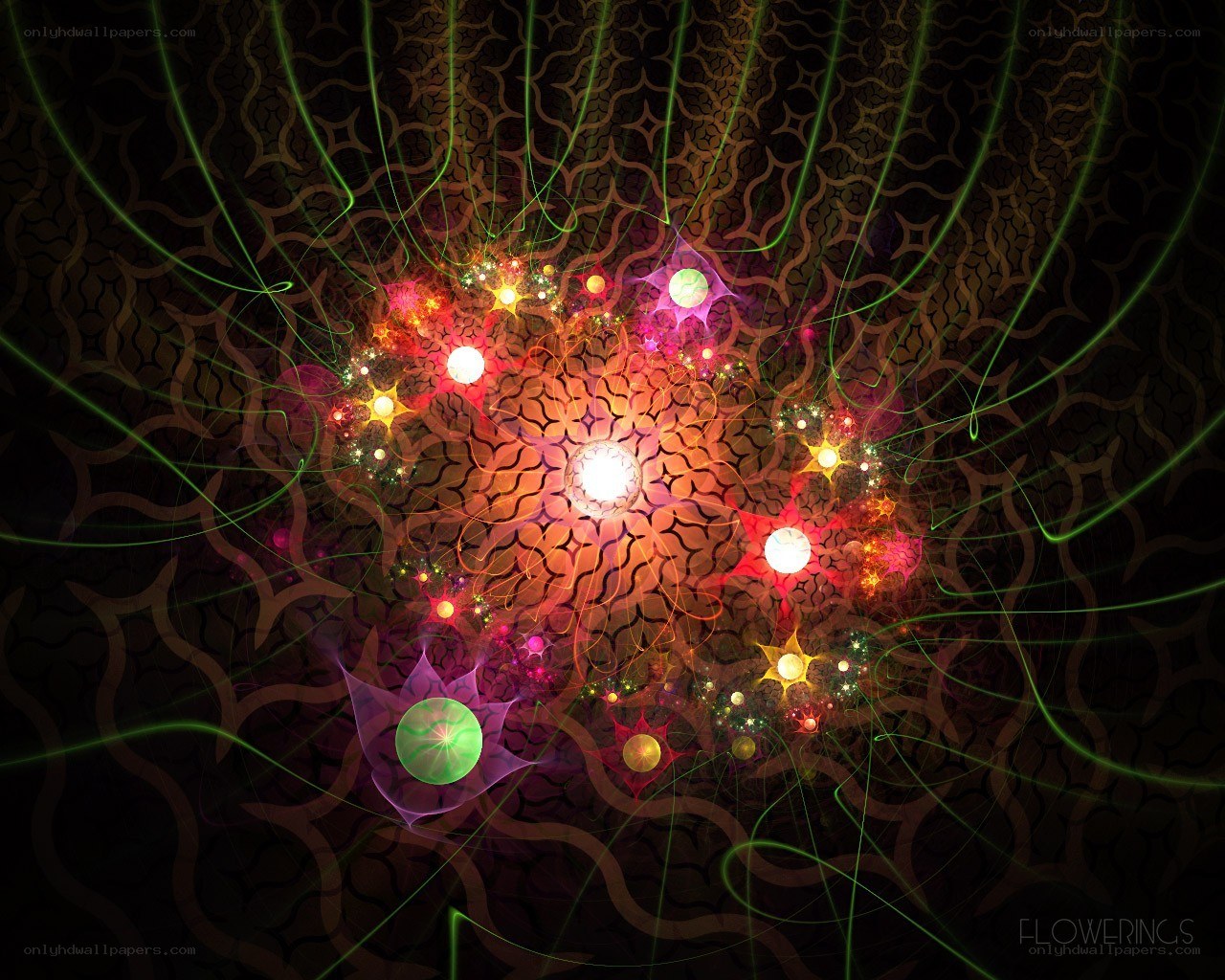 Colorful fractal explosion