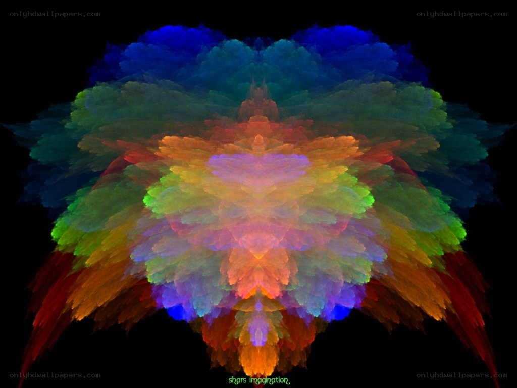 Colorful fractal explosion