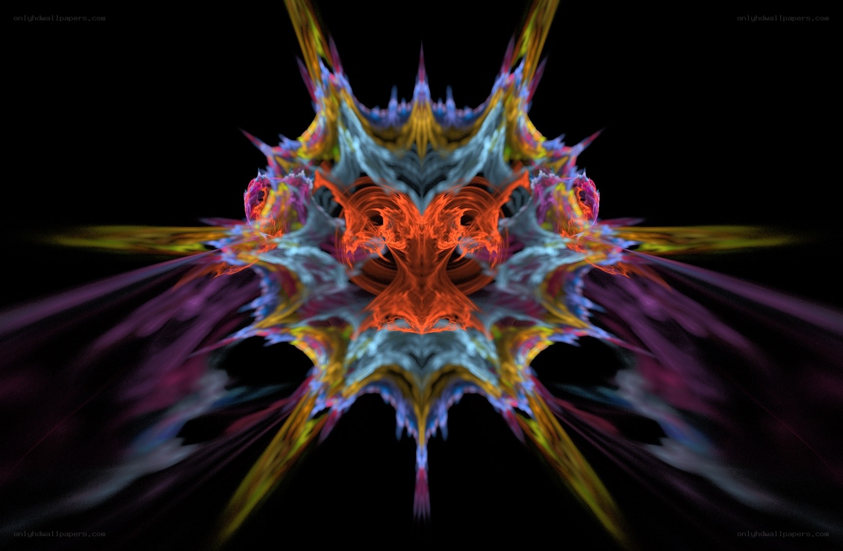colorful fractal explosion