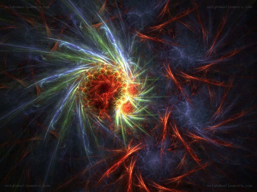 colorful fractal explosion