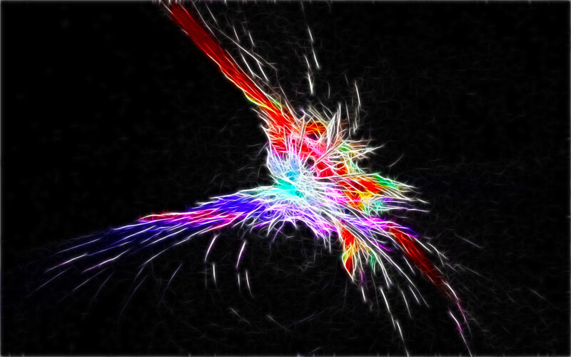 colorful fractal explosion