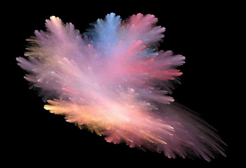 Colorful Fractal Explosion — Pink, Dynamic