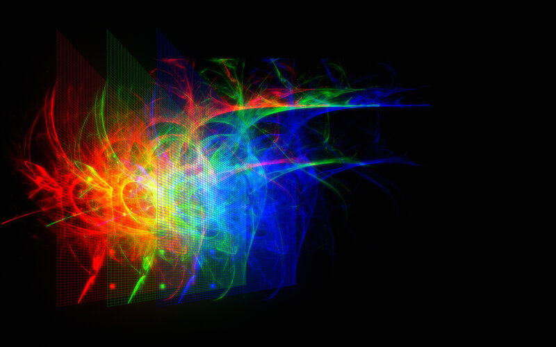 Colorful Fractal Explosion — Red, Dynamic, Digital Art