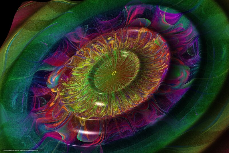 Colorful fractal eye