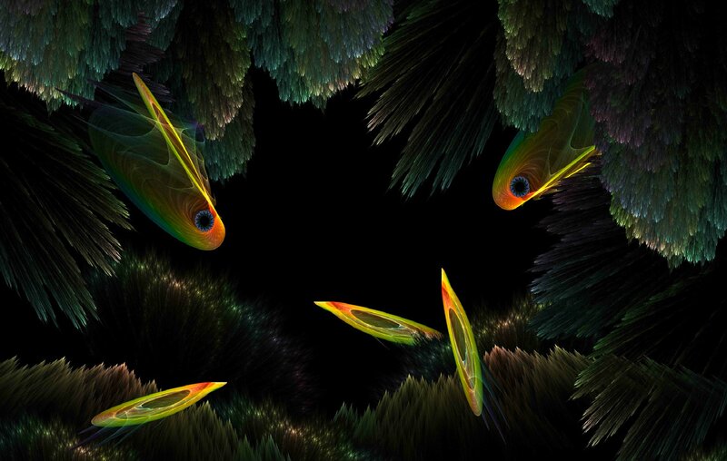 Colorful Fractal Fish