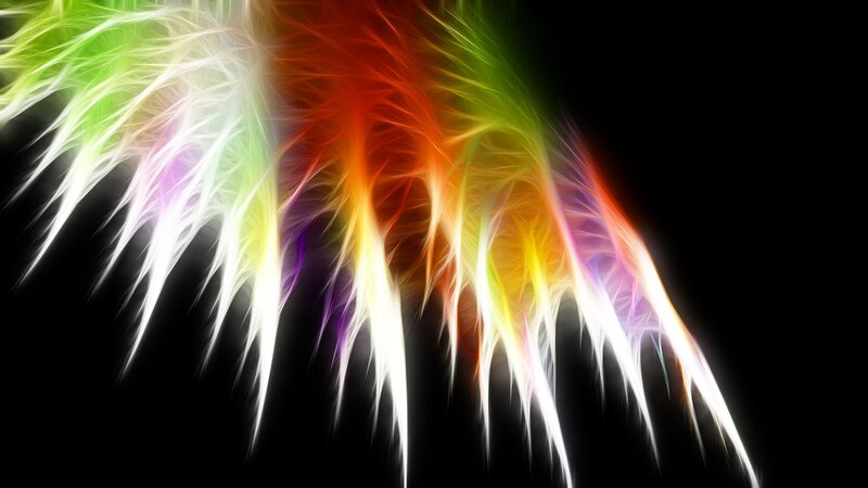 Colorful Fractal Flames