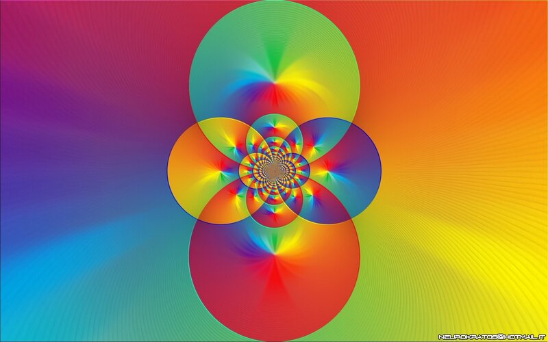 colorful fractal flower