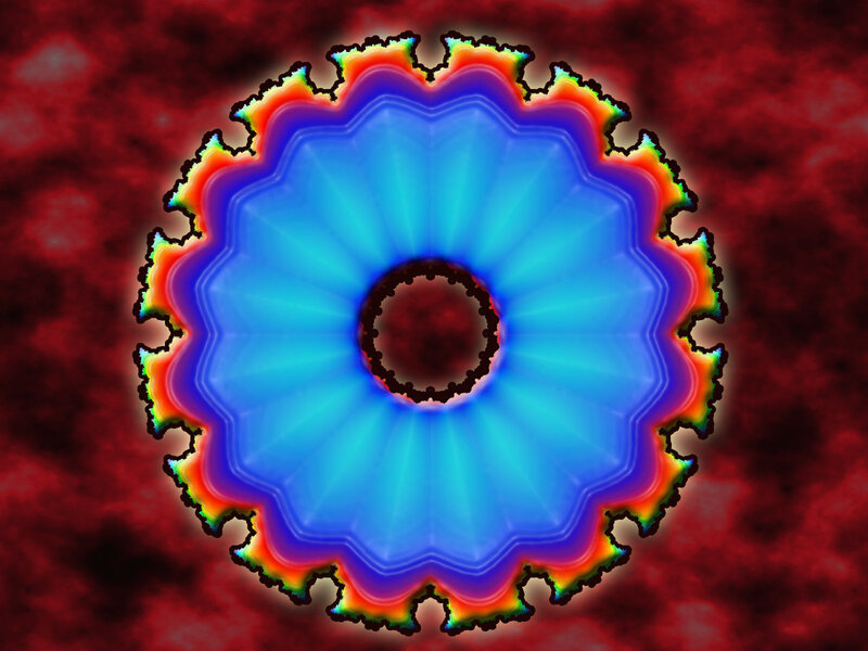colorful fractal flower