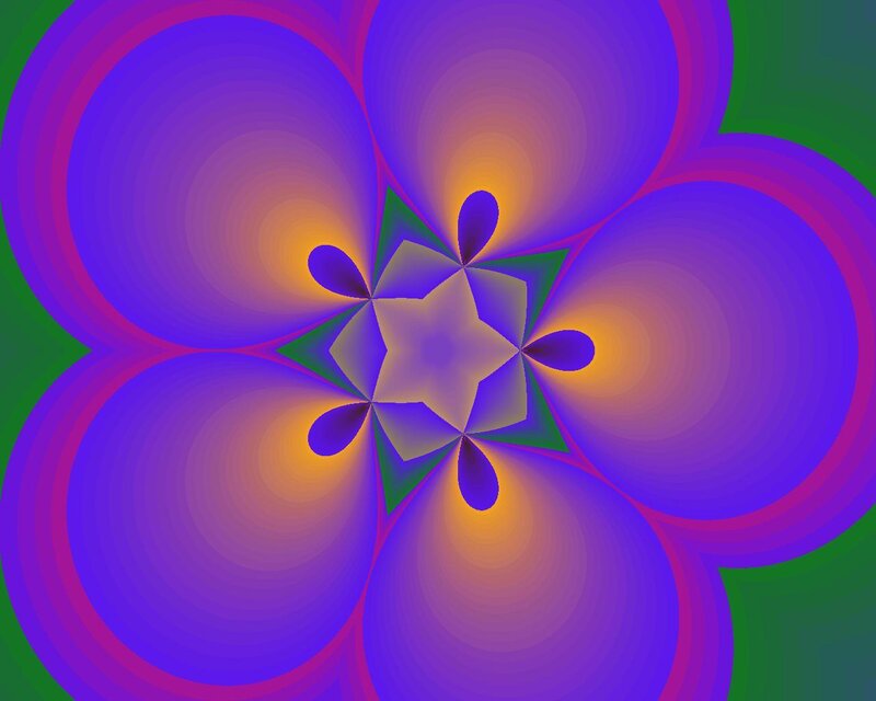 colorful fractal flower