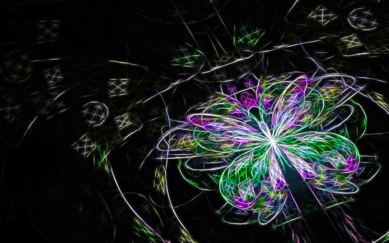 colorful fractal flower