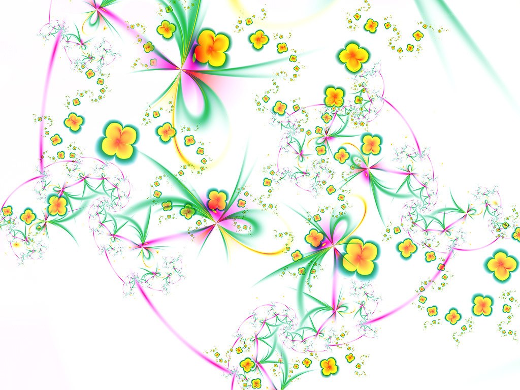colorful fractal flower pattern