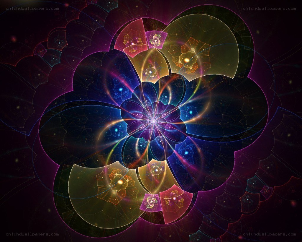 colorful fractal flower pattern
