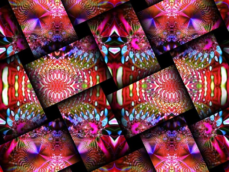colorful fractal kaleidoscope