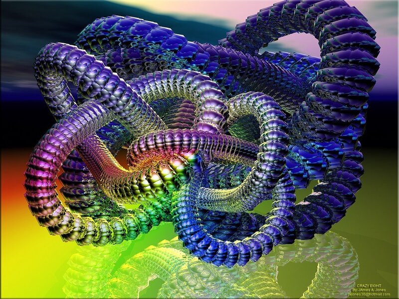 Colorful fractal knot