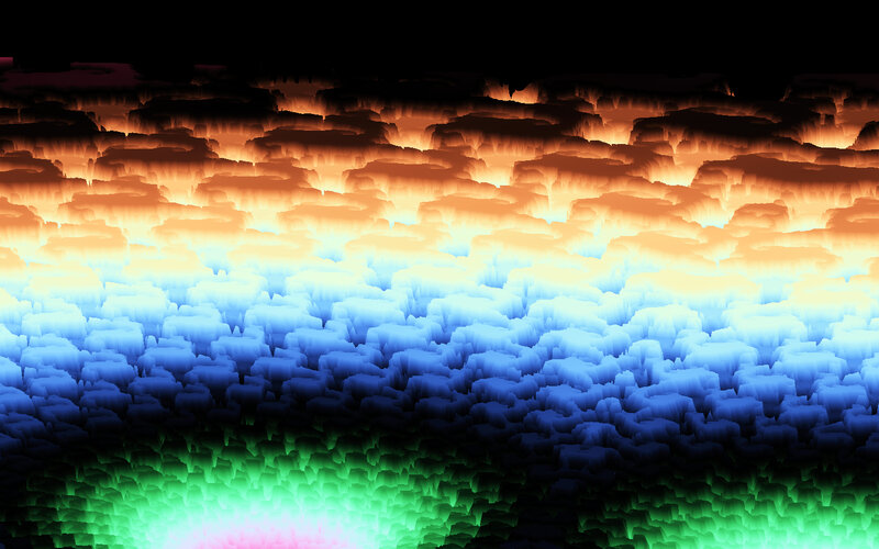 colorful fractal landscape